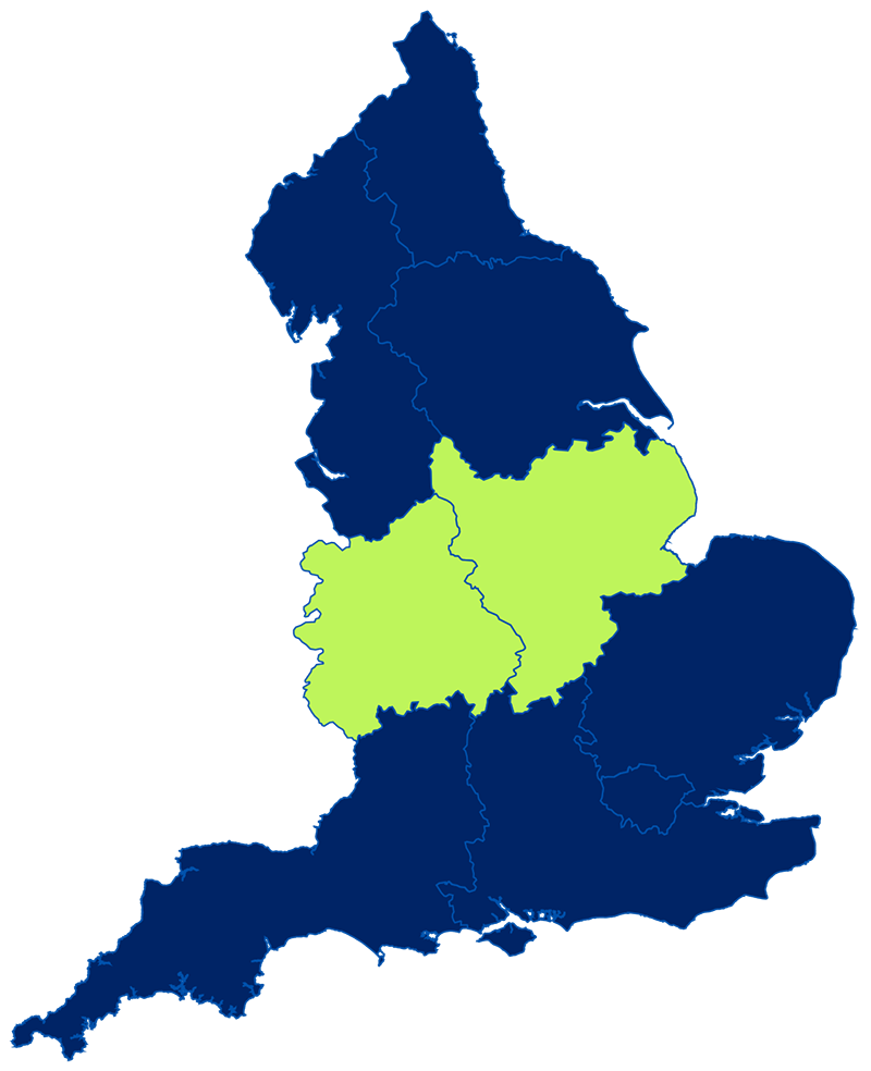midlands map